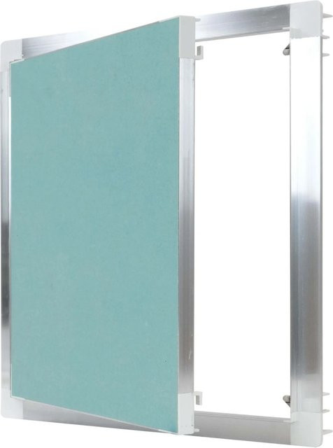 Protektor Revisionsklappe mit Aluminium Rahmen und GK Einlage in Silber, B/T: 40 x 40 cm - Bild 1