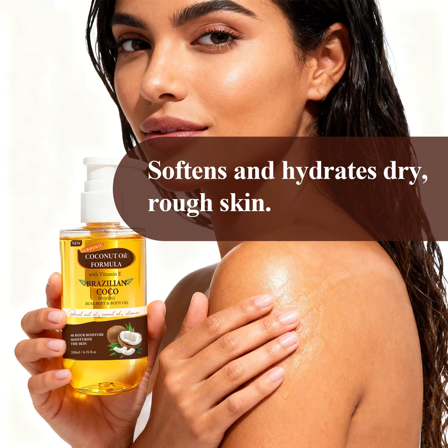 YURHERSU Körperöl Kokosnuss, 200 ml, Unisex - Bild 3