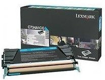 Lexmark Tonerpatrone Cyan für Laserdrucker mit 6000 Seiten Reichweite (C734A1CG) - Bild 1