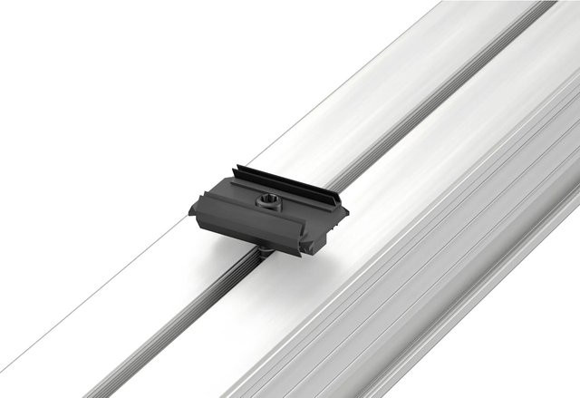 Innovafix Clip für seitliche Dielenbefestigung aus Aluminium in Silber und Schwarz, 100 Stück - Bild 1