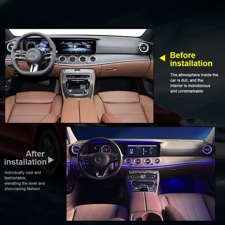 Mercedes Benz W213 Klimaanlage Turbine Düse mit 4D rotierenden Lautsprecher Abdeckung in Rot - Bild 3
