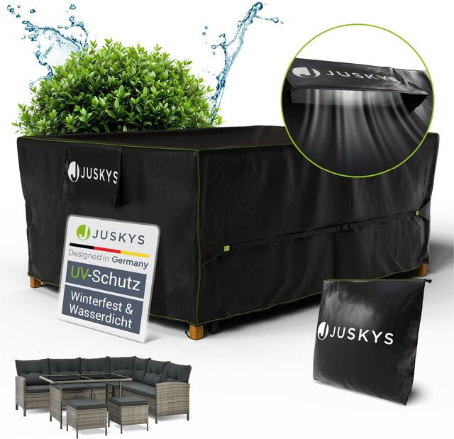 Juskys Gartenmöbel Abdeckplane CoverSafe Pro, wasserdicht und UV-beständig, B/T/H: 242 x 182 x 100 cm - Bild 1