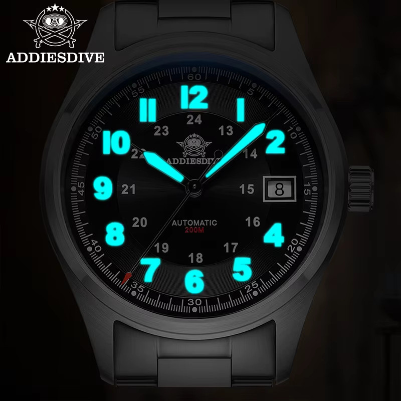 ADDIESDIVE Automatik-Armbanduhr, Edelstahl, 39 mm, Herren, blau - Bild 5