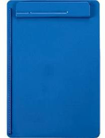Klemmbrett MAULgo Recycling A4 in Blau mit 8 mm Klemmweite und Cliphalter für Schreibgeräte aus 90 % Recycling-Kunststoff - Bild 1
