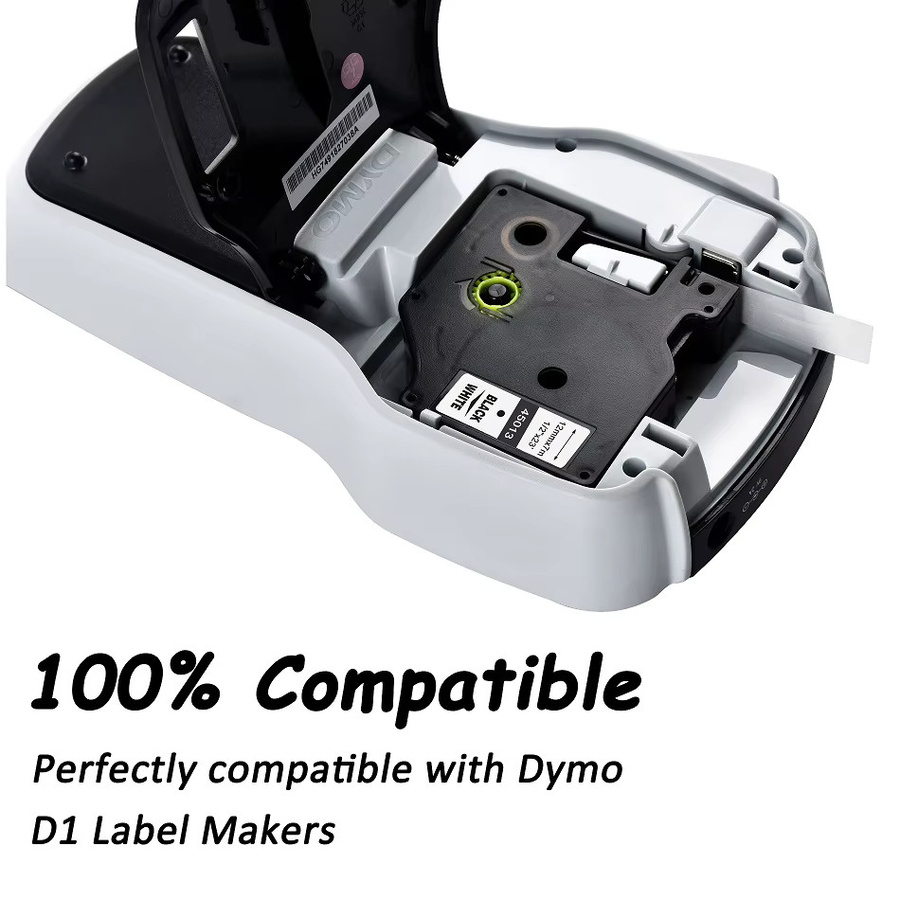 Mehrfarbige Etikettenbänder kompatibel mit Dymo D1, Thermoband für Dymo LM160 und LM280, erhältlich in 6mm, 9mm, 12mm, 19mm und 24mm - Bild 5