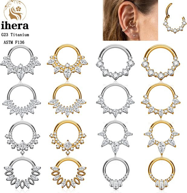 ihera Ohrring, Titan, Zirkonia, Unisex - Bild 1