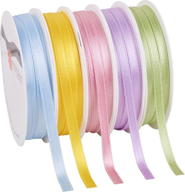 VBS Satinband Bonbon in Multi aus Polyester mit einer Breite von 0,6 cm - Bild 1