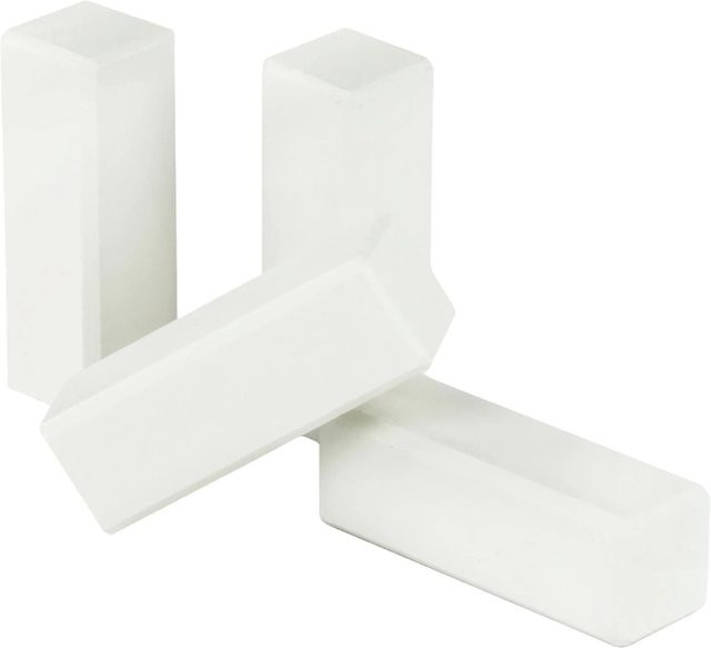 Kosche Eckhölzer aus MDF in Weiß, 4 Stück, B/T/H: 1,9 x 1,9 x 6,0 cm - Bild 1