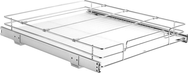 Ausziehbarer Schrankorganizer von Buying Solutions MB, verchromter Stahl, Silber, B: 17 cm, T: 21 cm - Bild 1