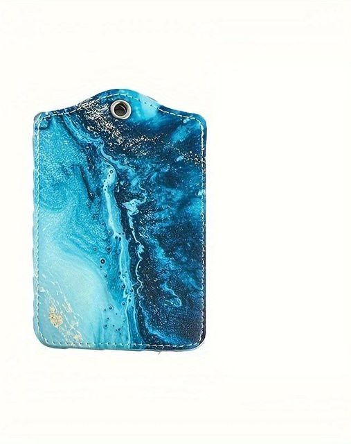 Gepäckanhänger SZ-Damai, Leder, blau, Unisex - Bild 1