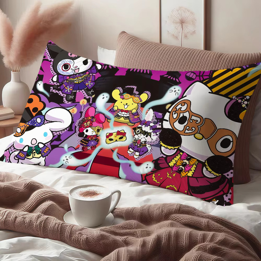 Sanrio Halloween Magische SRO Katze Kissenbezug Multicolor, Rechteckiger Kissenbezug für Sofa und Wohnzimmer - Bild 6