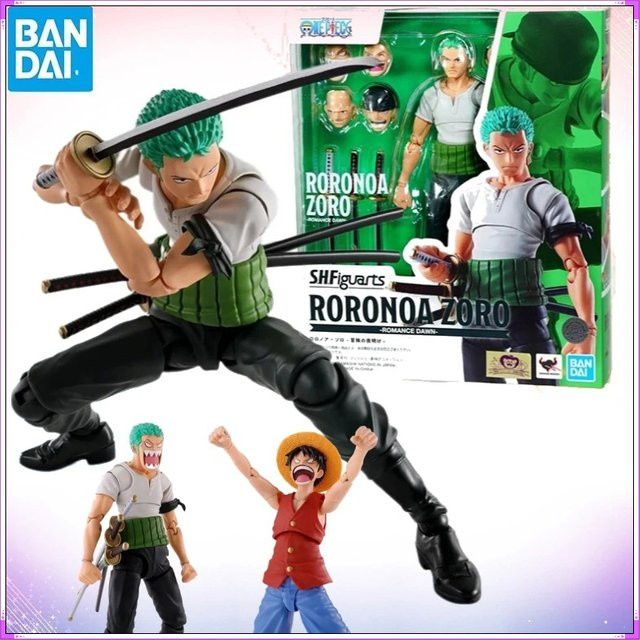 Bandai One Piece Luffy Roronoa Zoro Romance Dawn Anime Actionfigur, Modellbausatz - Bild 1