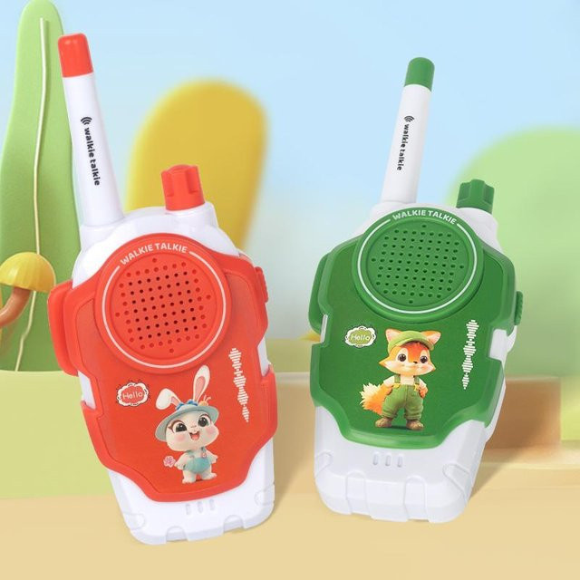 Kidsly Walkie-Talkie, 2-teiliges Set, 50–500 m Zweiwege-Fernsender - Bild 1