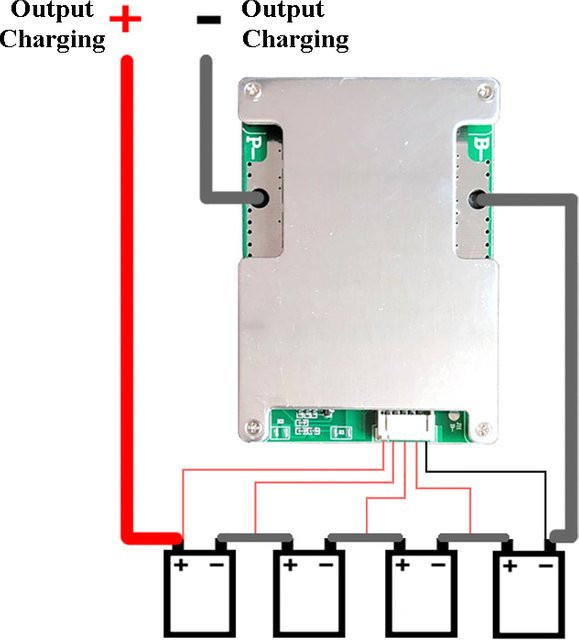4S 12V BMS Batteriemanagementsystem für LiFePo4 Lithium-Eisenphosphat Akkus mit 800A Schutz und Ausgleichsladung für Auto, Motorrad und elektrische Bohrmaschinen - Bild 1