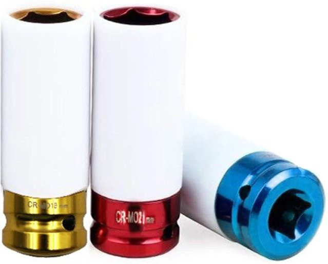 VIBRATITE Reifenschutzhülse bunte Schlagmutter mit Innensechskant 17 mm - Bild 1