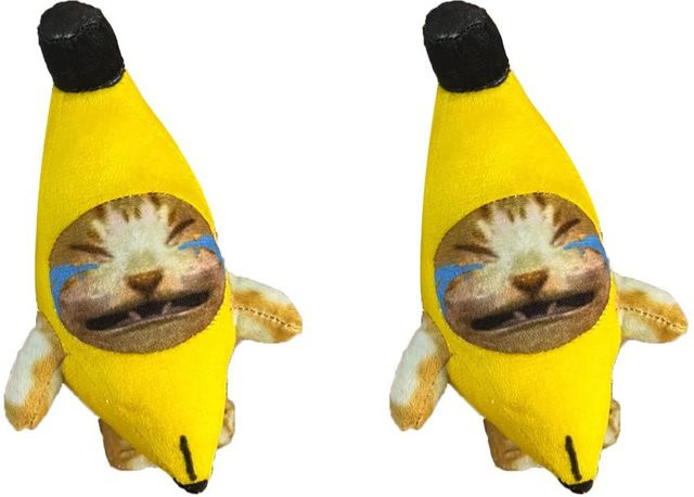 Yiran toy Banane Katze Puppe Anhänger, Plüsch, mit Sound, ab 3 Jahren - Bild 1