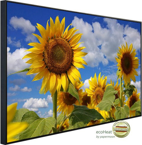 papermoon EcoHeat Infrarotheizung Sonnenblumen Matt-Effekt bunt mit App-Steuerung und WLAN - Bild 1