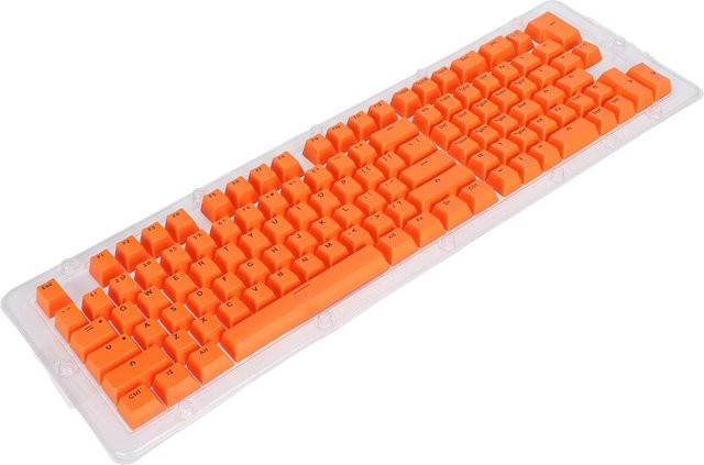 KONNWEI OEM Tastenkappen Set mit 117 Tasten in Rot und Orange, Zweifarbige Spritzguss-Keycaps für 61, 64, 68, 71, 78, 82, 84 und 87 Tasten Layouts - Bild 1
