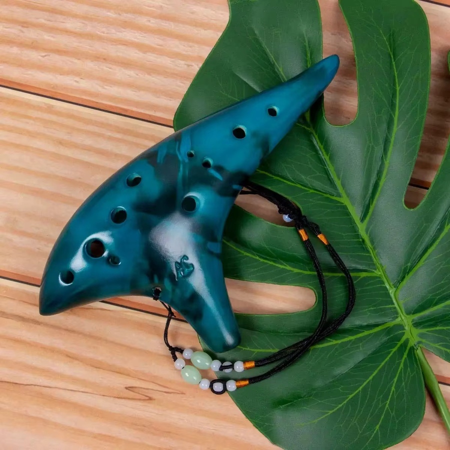 Miwayer 12-tonige Alt-C Ocarina, Keramik Klassische Flöte, Musikinstrument - Bild 2