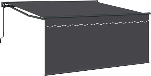 vidaXL Einziehbare Markise Anthrazit aus Polyester und Aluminium B/T/H: 300 x 250 x 165 cm - Bild 1