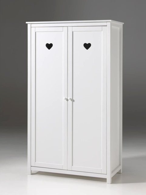Vipack Kleiderschrank Amori 2-türig in Weiß aus lackiertem MDF - Bild 1