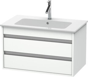 Duravit Waschtischunterschrank Ketho in Weiß mit 2 Schubladen, wandhängend, B/T: 80 x 47,5 cm - Bild 1