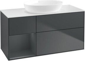 V&B Waschtischunterschrank Finion in Grau lackiert, Breite: 120 cm, Tiefe: 50,1 cm, Höhe: 50,1 cm - Bild 1