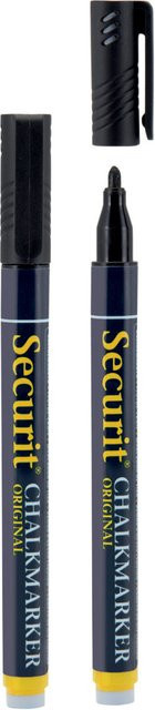 Securit 2er-Set Flüssigkreidemarker mit Rundspitze 1-2mm in Schwarz - Bild 1