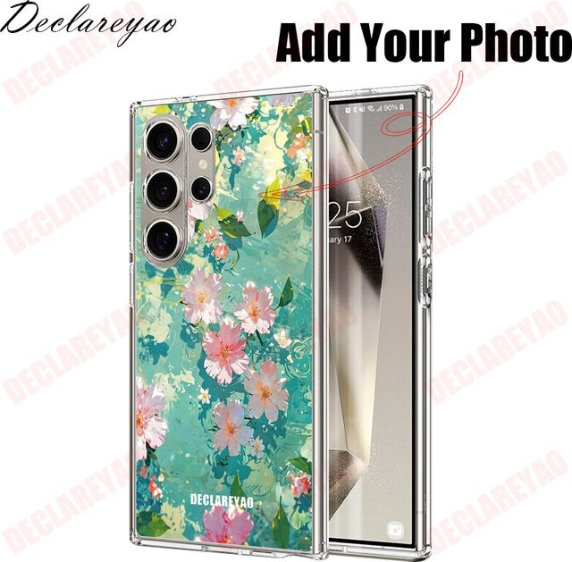 Personalisierte DIY-Schutzhülle für Samsung Galaxy S26 Ultra S25 Edge S24 Plus S23 FE S22 S21 S20 S10 mit eigenem Foto, transparent/mehrfarbig - Bild 1