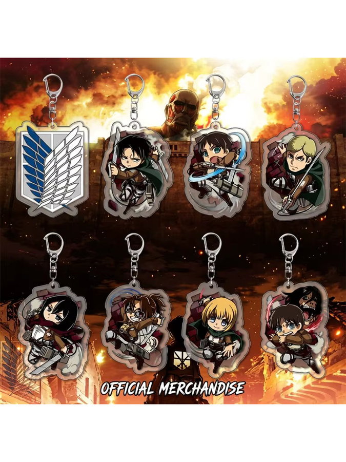 Bandai Attack on Titan Schlüsselanhänger, Acryl-Schlüsselanhänger, Flügel der Freiheit - Bild 3