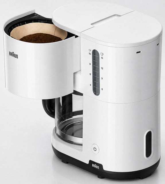 Braun Filter Kaffeemaschine KF1100 in Schwarz und Weiß - Bild 1