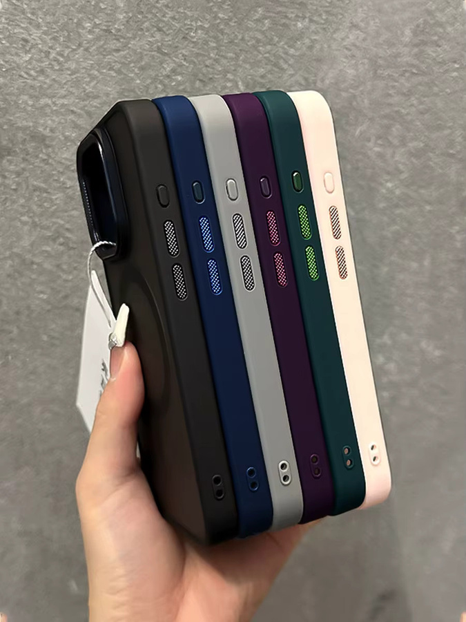 Diamant-Linsen-Matt-Magnet-Hülle für Apple iPhone in Purple, unterstützt kabelloses Laden - Bild 2