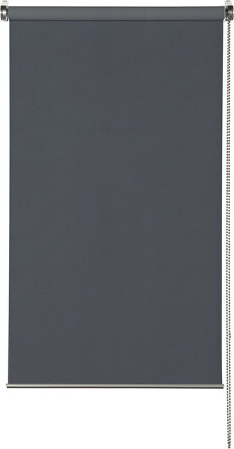 Gardinia Easyfix Blackout Rollo Premium in Grau/Silber, B: 90 cm, H: 150 cm - Bild 1