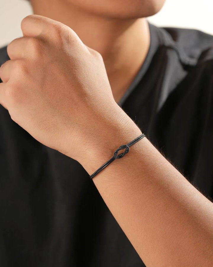 RUIYI Armband, Schwarz, Edelstahl, Herren - Bild 2