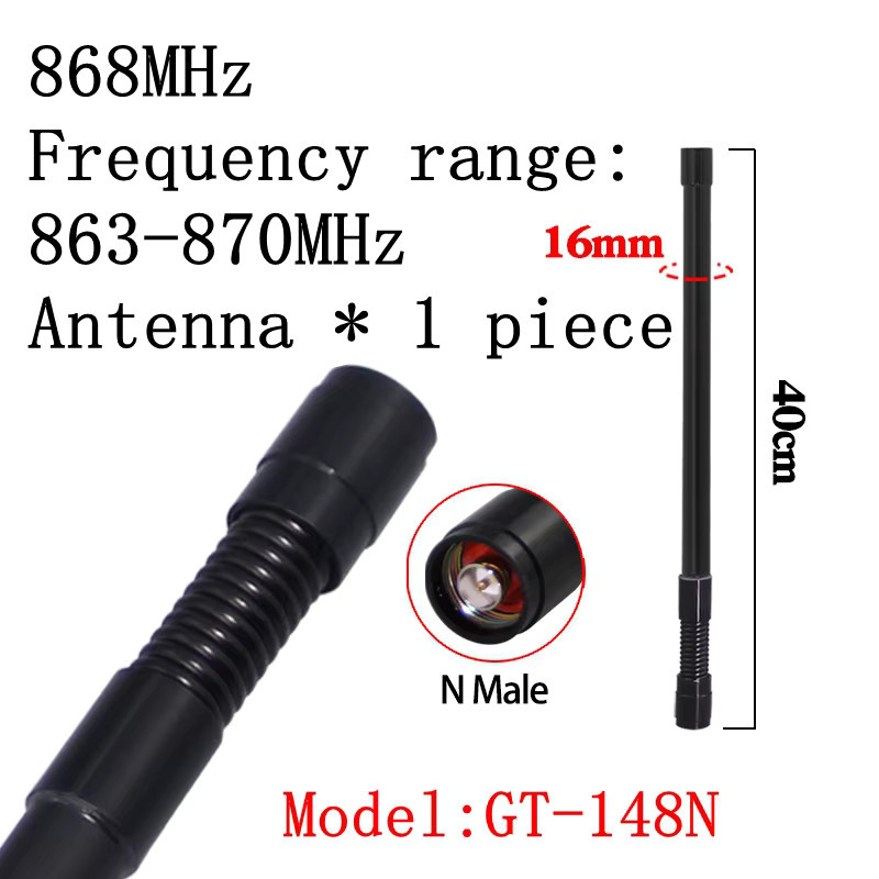 GIZONT LoRa Außenantenne für Meshtastic und LoRaWAN Gateway, 8 dBi, N-Stecker, Schwarz, Höhe: 35 cm oder 55 cm - Bild 2