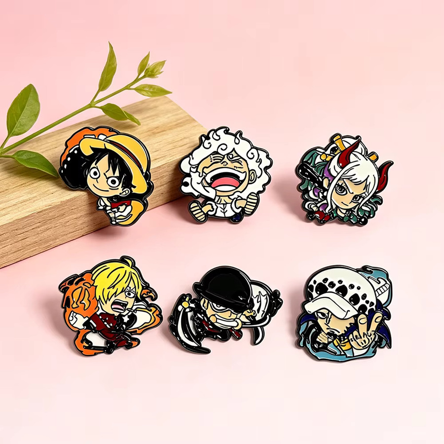 Bandai Emaille-Pins, 6er-Set, Bunt, Herren - Bild 5