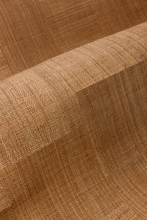 Arte Wallpaper Telaio in Toffee – Modernes geometrisches Textil-Design in Braun mit abstraktem Naturmotiv und Feuchtigkeitsbeständigkeit - Bild 2