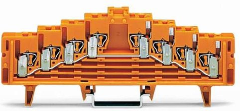 WAGO 727-236/023-000 Potenzialklemme 7,62 mm Zugfeder in Orange, 50 Stück - Bild 1