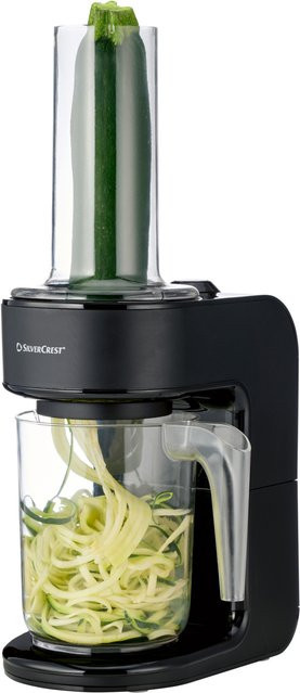 SILVERCREST 2 in 1 Spiralschneider und Zitruspresse in Schwarz und Transparent mit Edelstahl- und Kunststoffkomponenten - Bild 1