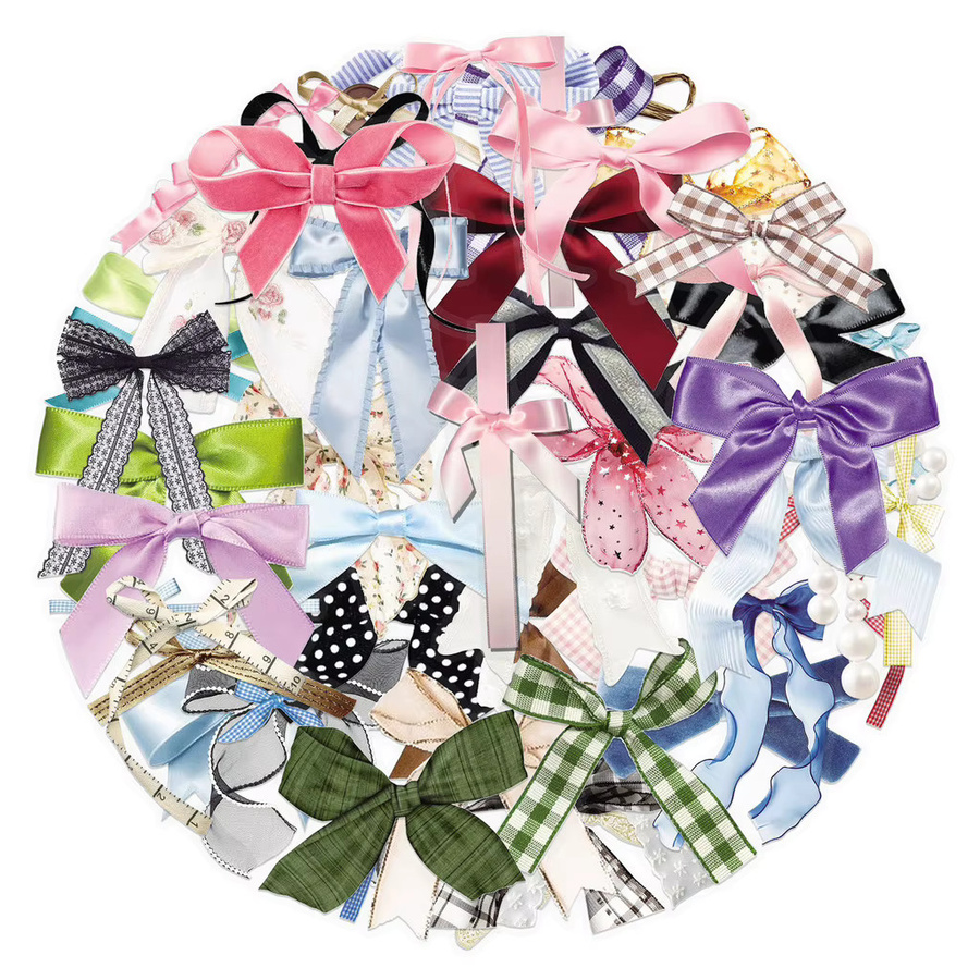 50 transparente PET-Aufkleber mit Schleifenmotiv von Sticker Story Store in Multicolour - Bild 2