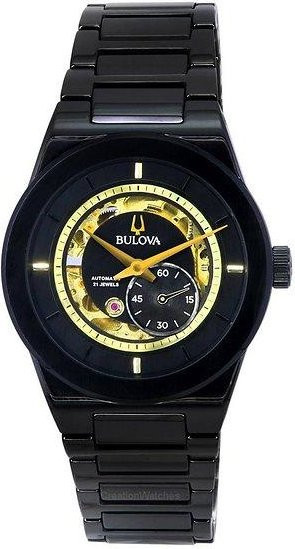 Bulova Armbanduhr, Automatik, Keramik, Schwarz, 41 mm, Herren - Bild 1
