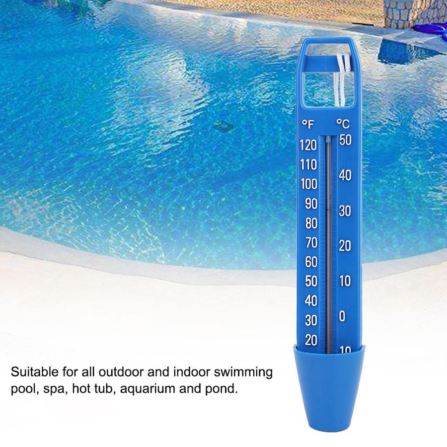 TOMTOP JMS Schwimmendes Thermometer in Blau für Pool, Spa und Badewanne mit Schnur - Bild 4