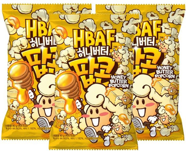 HBAF Popcorn Honey Butter 3 x 80 g - Bild 1