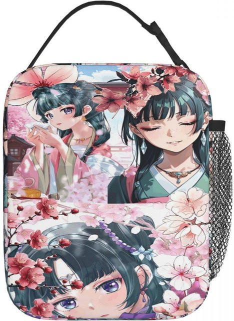 Maomao Lunchtasche für Mädchen im Apotheker-Tagebücher Design, ästhetische und wasserdichte Kühltasche für die Brotdose, Mehrfarbig, Fancy Style Studio - Bild 1