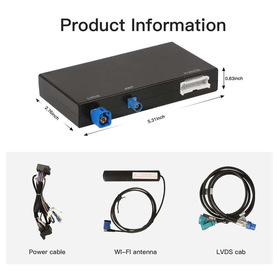 CARABC Drahtlose CarPlay und Android Auto Adapter für Mercedes NTG4.5 NTG5.0 A B C CL S CLA CLS Klasse GLA GLS GLC GLE V250 V260 Sprinter, Schwarz - Bild 5