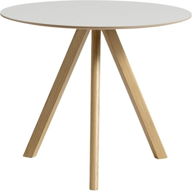 HAY Copenhague Cph20 Esstisch rund aus Holz in Beige oder Weiß - Bild 1