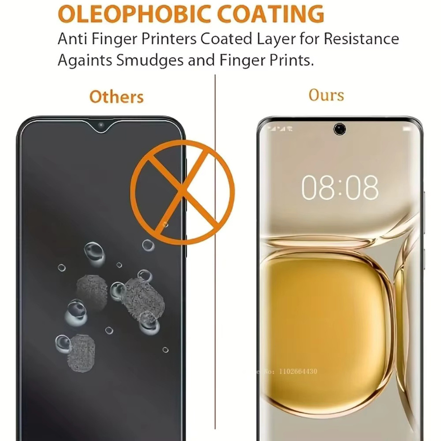 3er-Set Vollflächige Displayschutzfolien für Huawei P20 P30 P40 P50 P60 Pro, Transparent, HD Film - Bild 4