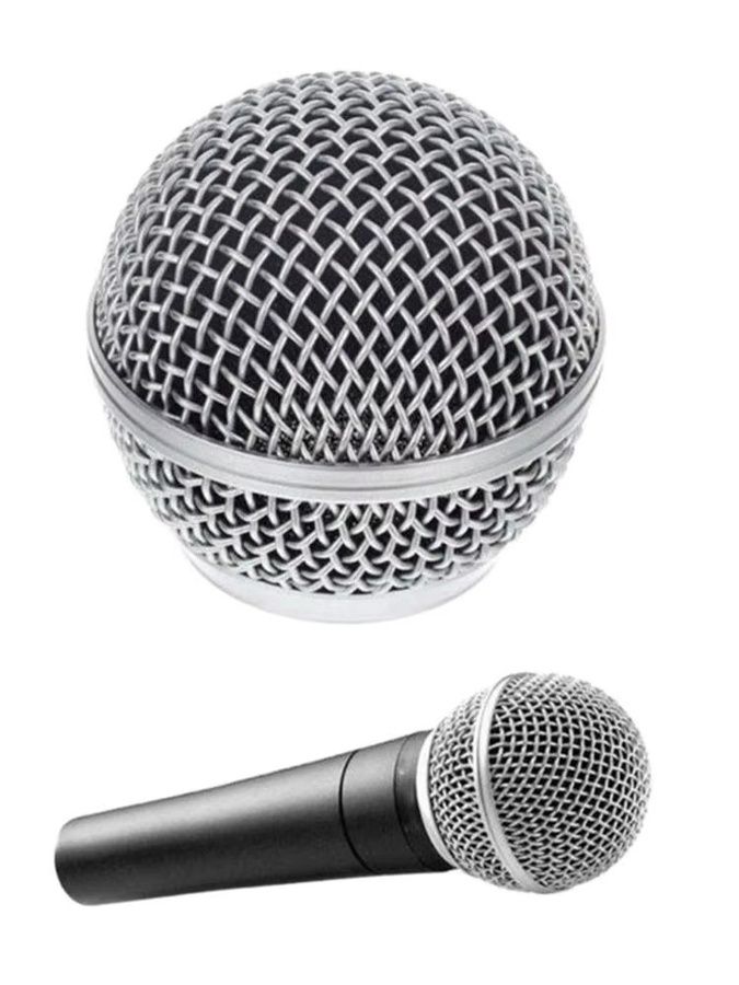 Shure Mikrofonkopfabdeckung Ersatz Mikrofongitter Mesh in Silber passend für Beta Mikrofone - Bild 4