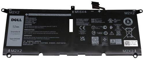 Dell Notebook-Akku DXGH8 in Schwarz mit 6840 mAh und 7.6V - Bild 1