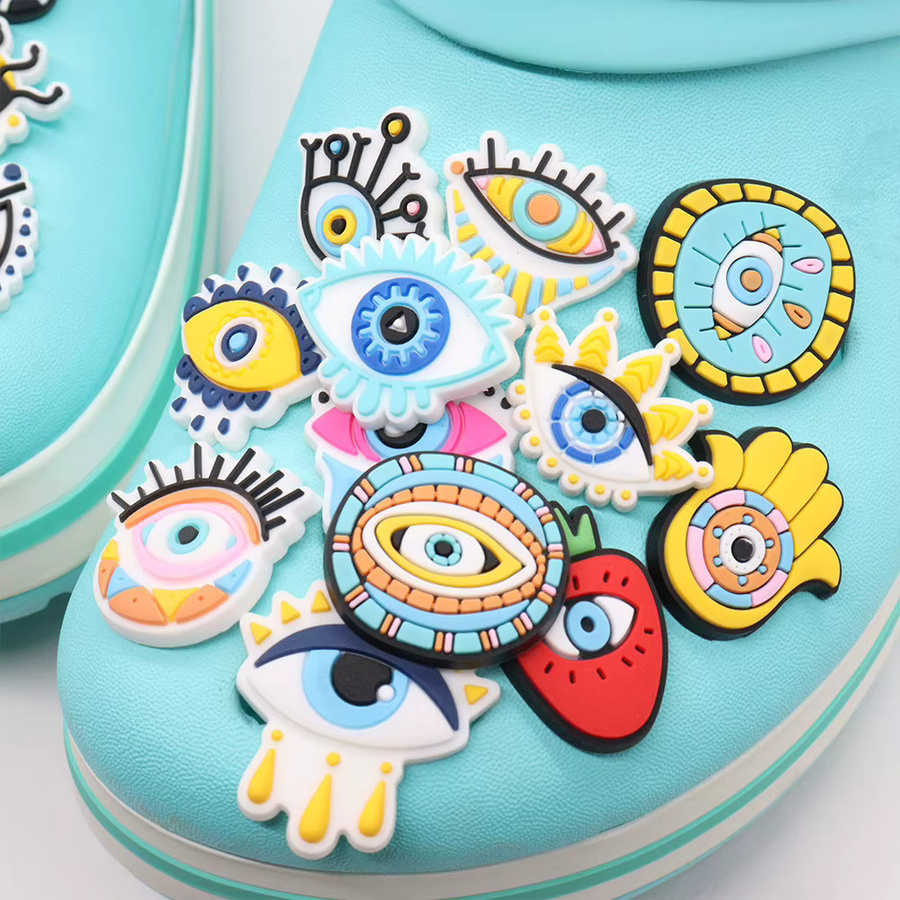 Happye&TiTi Charms, blaue böse Augen, PVC, Unisex - Bild 3
